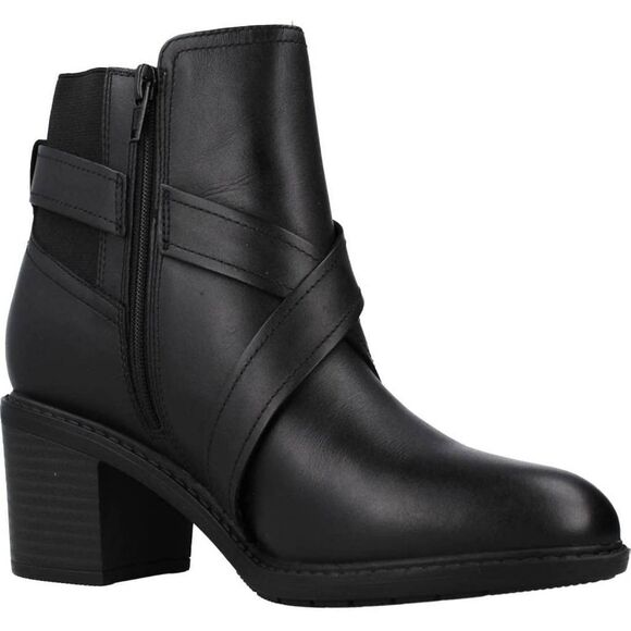 Clark Leather Black Scene Ankle Strap Zip Boot 9.5 - Picture 4 of 4